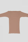 BASERANGE Taffeta Long Sleeve T-Shirt TOTVL-RC-AU23 Dehydrated Beige